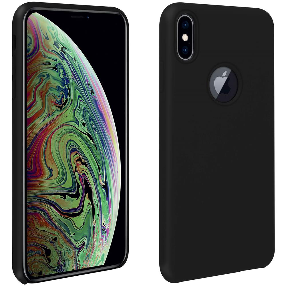 Cover Silicone Iphone Xs Max Semi-rigida Opaca Finitura Soft Touch Nero - Foto 1