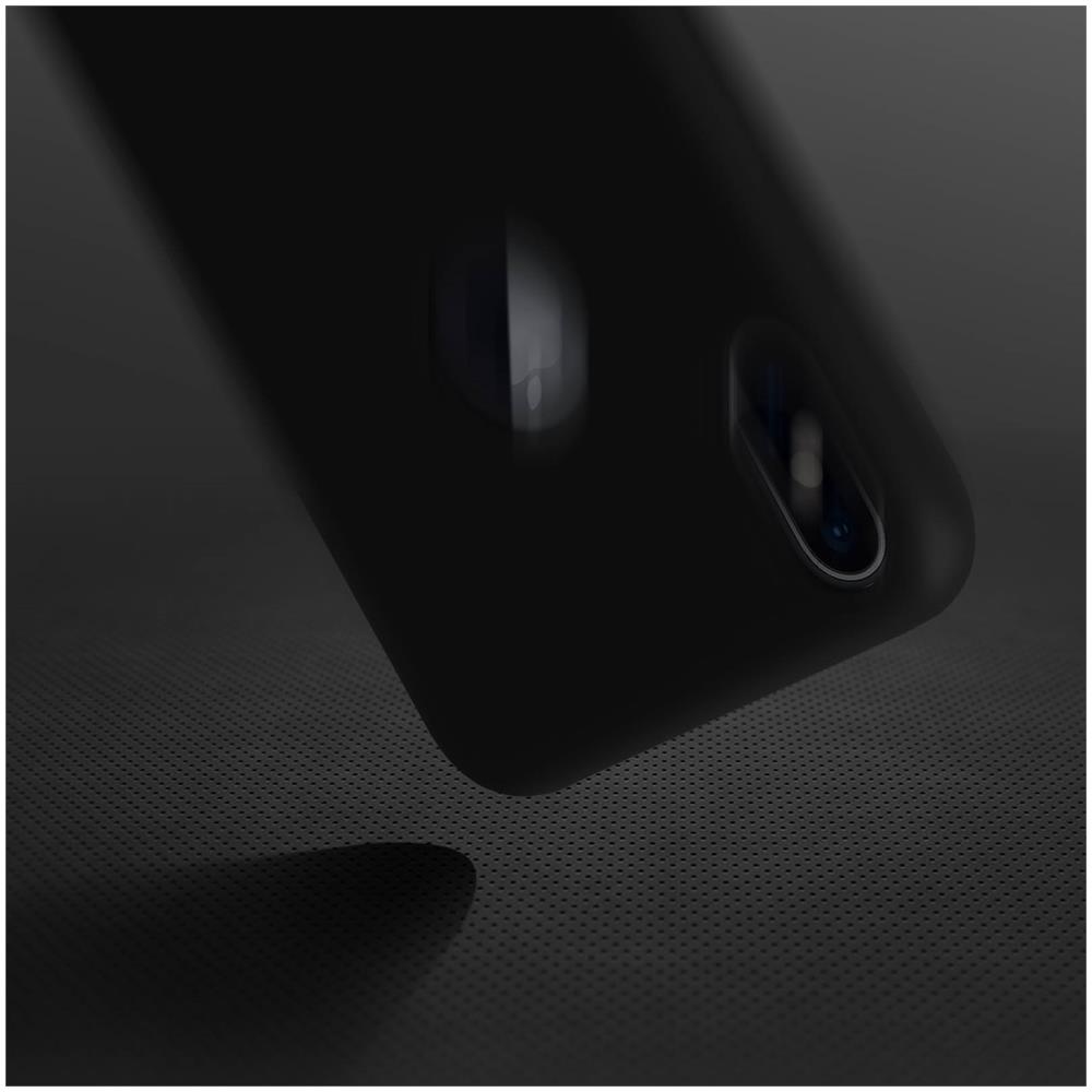 Cover Silicone Iphone Xs Max Semi-rigida Opaca Finitura Soft Touch Nero - Foto 2
