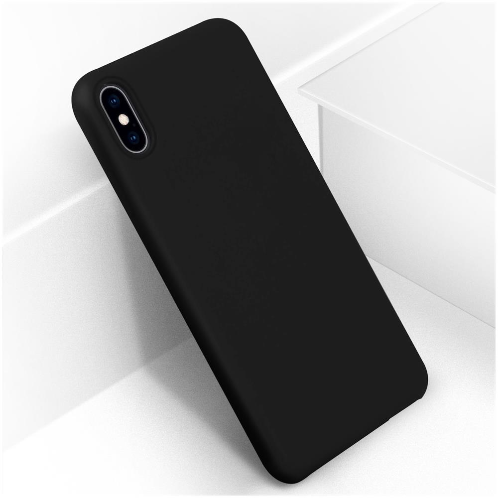 Cover Silicone Iphone Xs Max Semi-rigida Opaca Finitura Soft Touch Nero - Foto 8