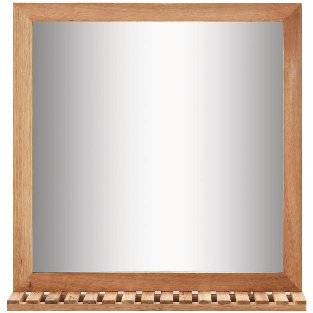 Specchio Da Bagno 60x12x62 Cm In Legno Massello Di Noce - Foto 2