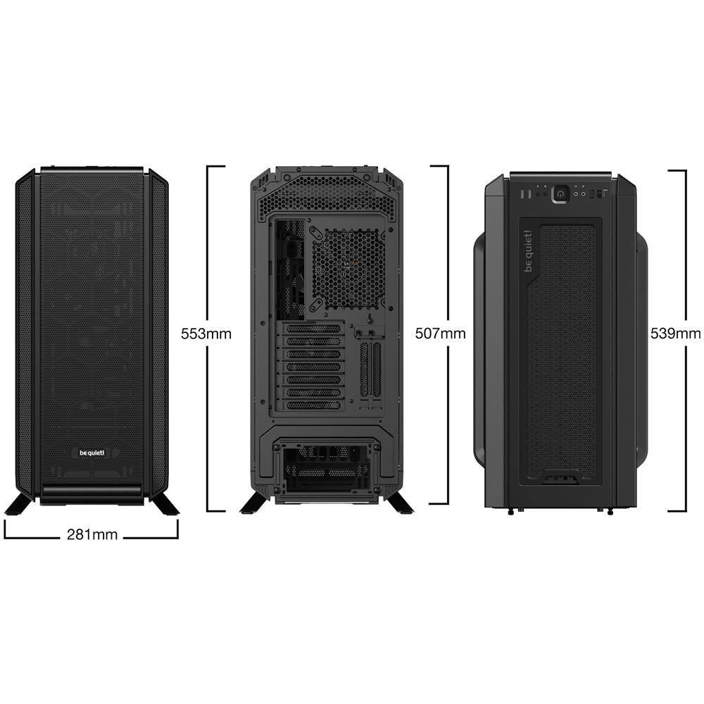 Case Silent Base 802 Window Middi Tower ATX / EATX / micro ATX / Mini-ITX Colore Nero - Foto 2