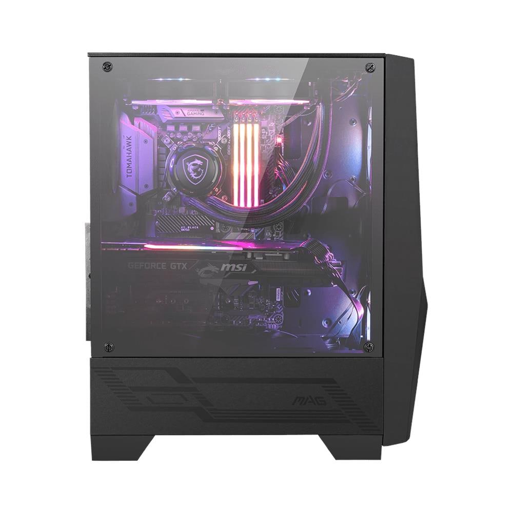 Case MAG Forge 100R Midi Tower ATX / Micro ATX / Mini-ITX 2x USB 3.2 Colore Nero / Trasparente (Finestrato) - Foto 4