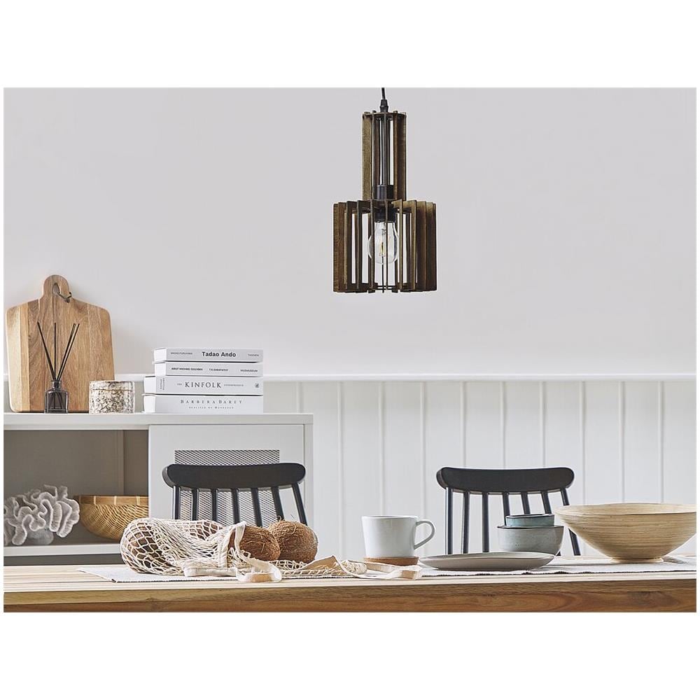 Lampadario Da Soffitto Industrial Legno Niari - Foto 2