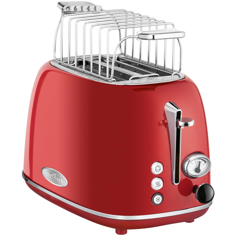 Ta 1193 Tostapane A Fessura Larga 2 Fette Design Vintage 3 Funzioni 6 Livelli Tostatura 800w - Foto 2