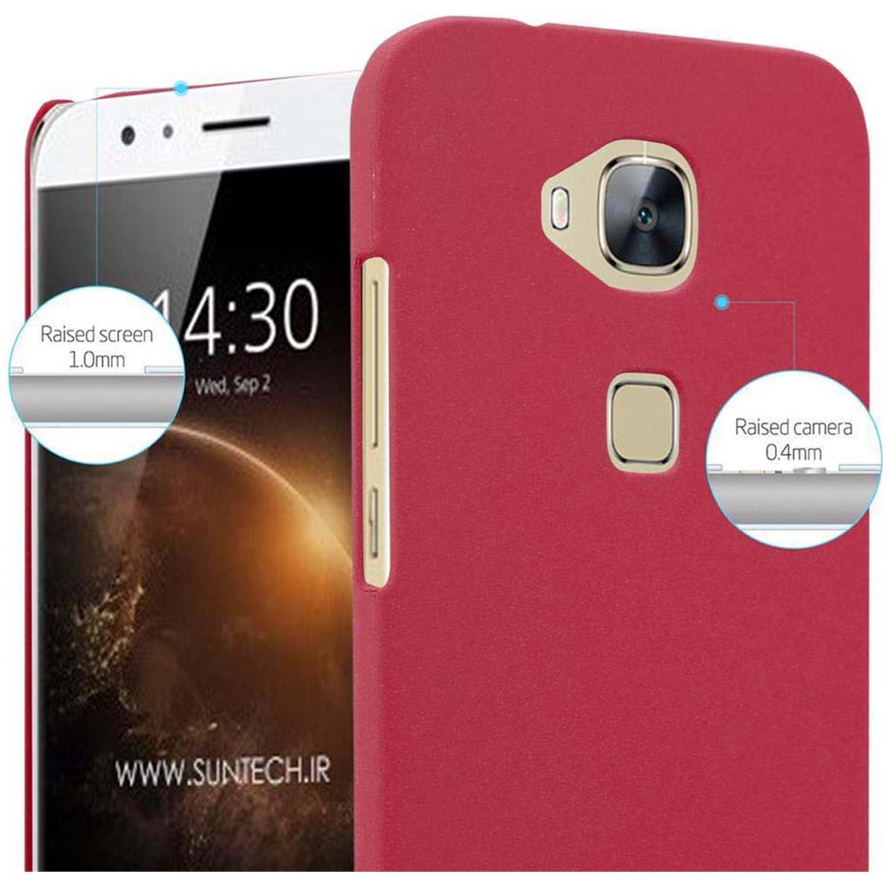 Custodia Compatibile Con Huawei G7 Plus / G8 / Gx8 In Frosty Rosso - Hard Case Coperchio Protettivo In Frosted Look Contro I Graffi E Gli Urti - Foto 2