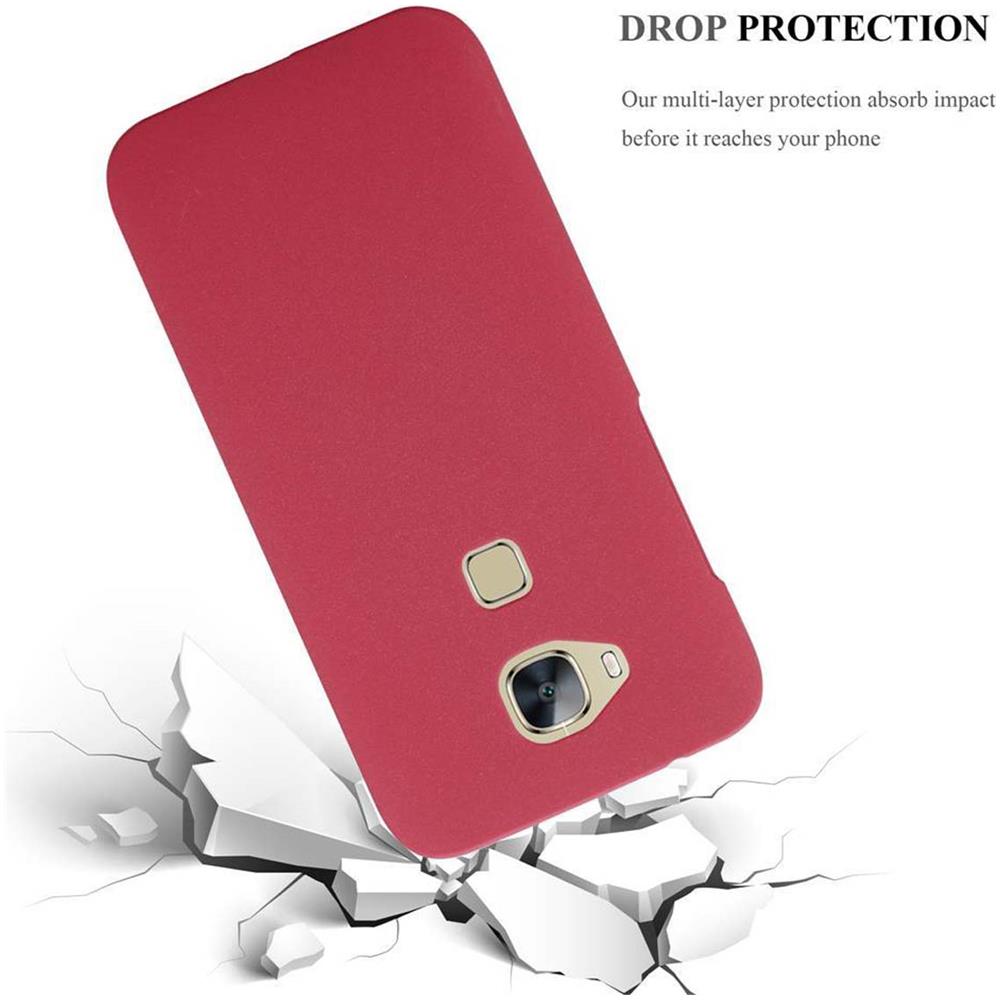 Custodia Compatibile Con Huawei G7 Plus / G8 / Gx8 In Frosty Rosso - Hard Case Coperchio Protettivo In Frosted Look Contro I Graffi E Gli Urti - Foto 6