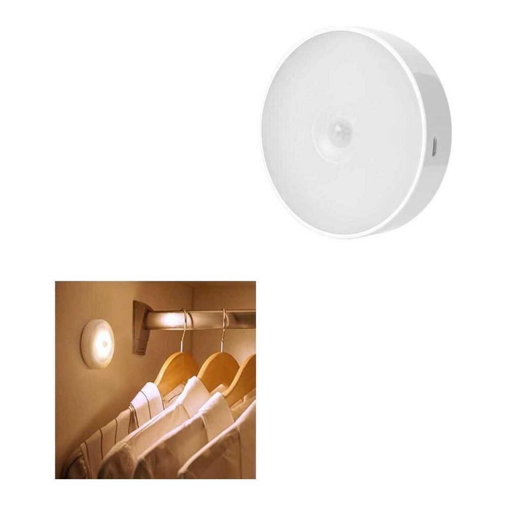 Faretto Led Sensore Rileva Movimento Lampada 6 W Luce Naturale Ricaricabile Usb - Foto 1
