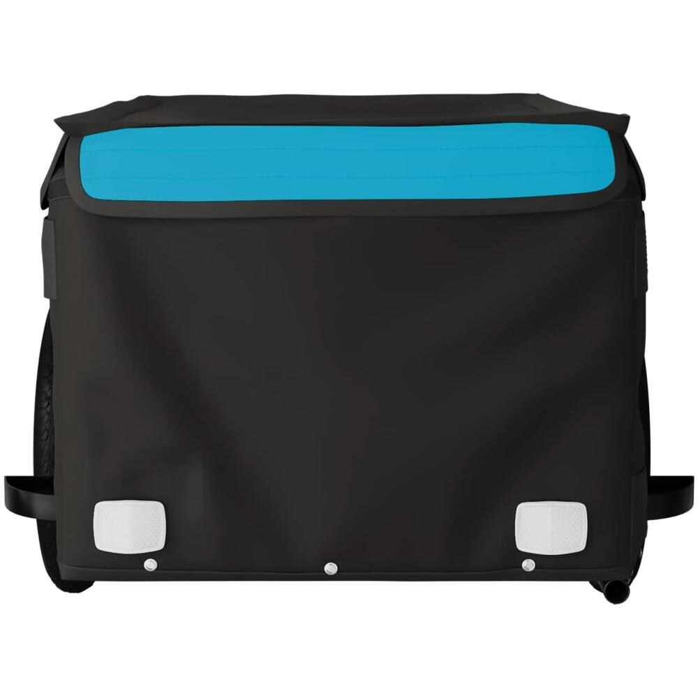 Rimorchio Da Bici Da Carico Nero E Blu 30 Kg In Ferro - Foto 4