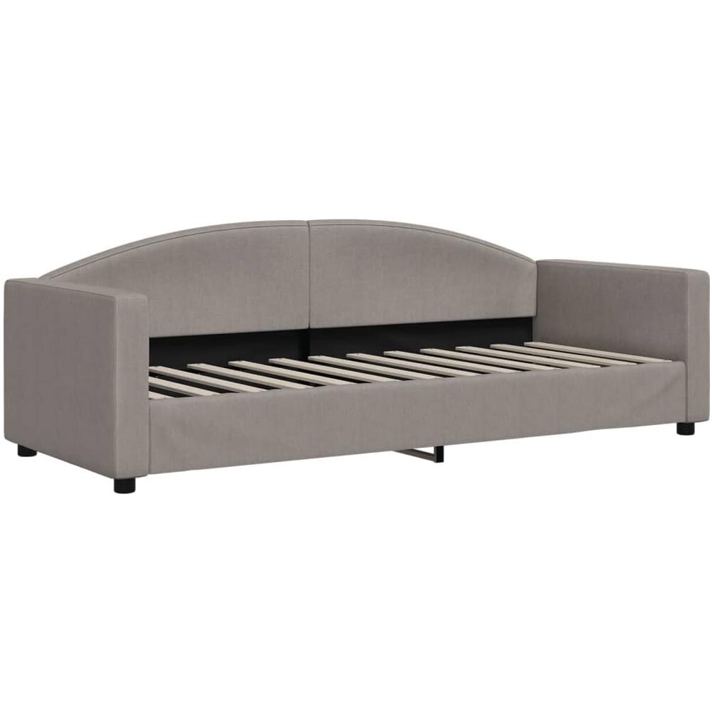 Letto Da Giorno Tortora 80x200 Cm In Tessuto - Foto 1