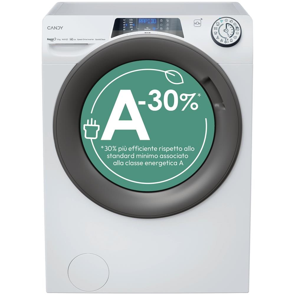 RapidÓ PRO RP 486BWMR9/1-S lavatrice Caricamento frontale 8 kg 1400 Giri /min Bianco - Foto 32