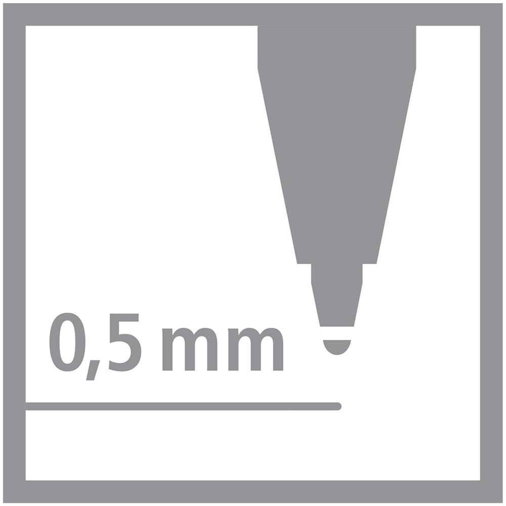 worker+ medium - Penna Roller - Tratto 0,5 mm - Astuccio da 4 - Blu /Nero /Rosso /Verde - Foto 5