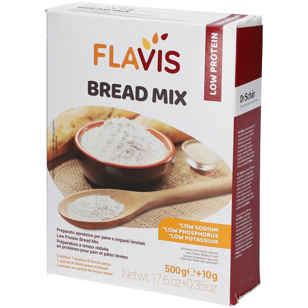 Flavis Bread Mix Preparato per Pane e Impasti Lievitati Aproteici 500 g - Foto 1