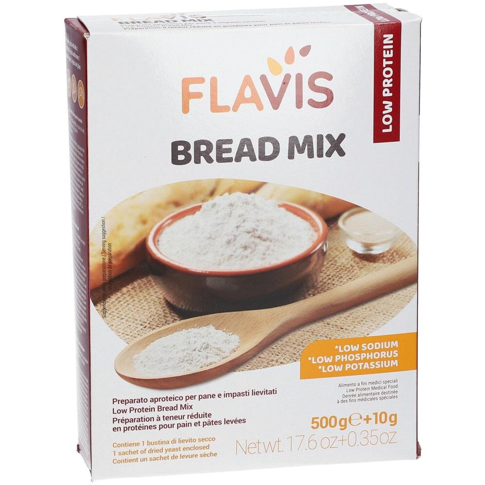 Flavis Bread Mix Preparato per Pane e Impasti Lievitati Aproteici 500 g - Foto 2