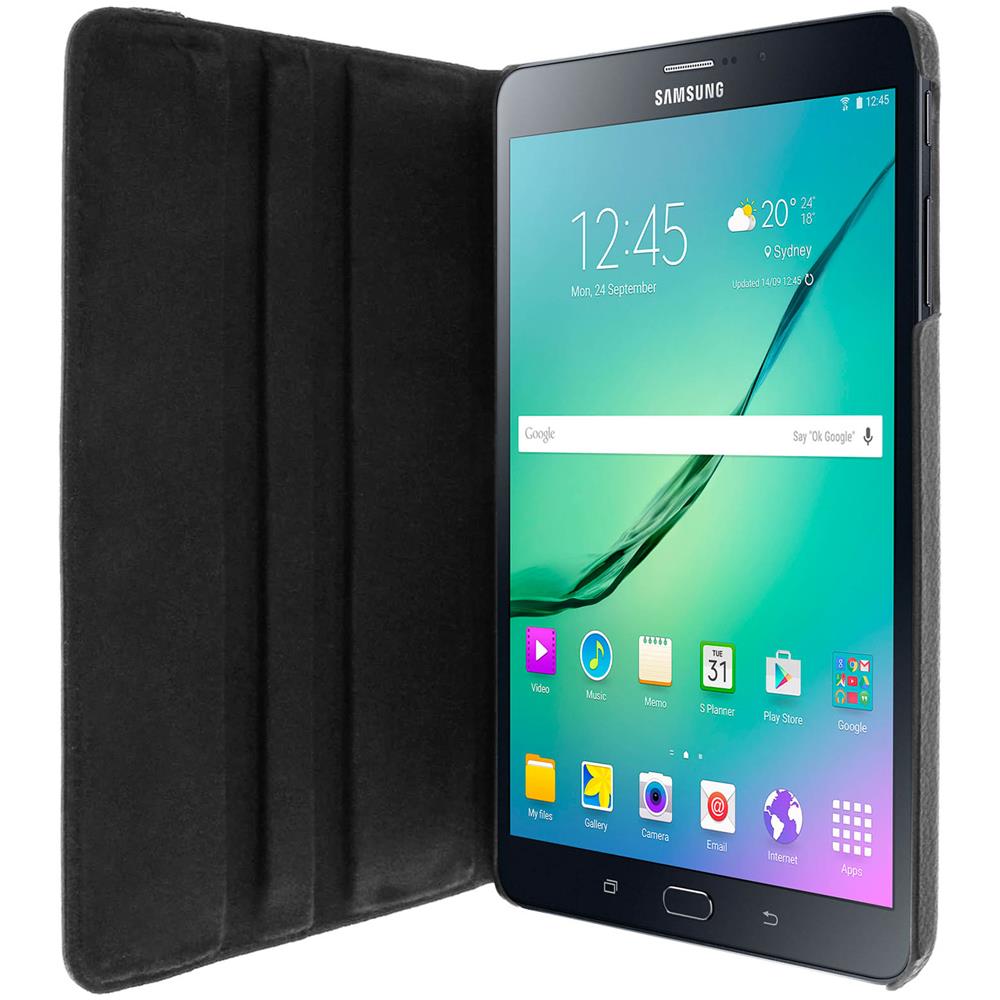 Custodia Stand Girevole 360 Per Samsung Galaxy Tab S2 8 - Nera - Foto 2