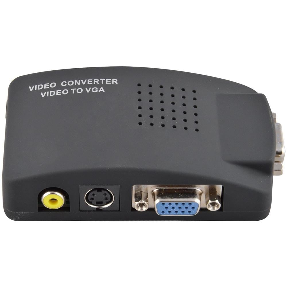 Convertitore Video Da Av, Rca, S-video A Vga Adattatore Monitor Pc Proiettori - Foto 1