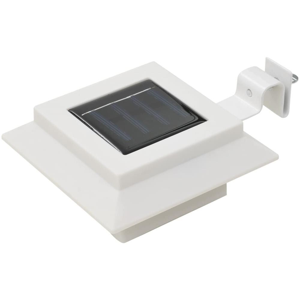 Lampade Solari Da Esterni 6 Pz A Led Quadrate 12 Cm Bianco - Foto 2