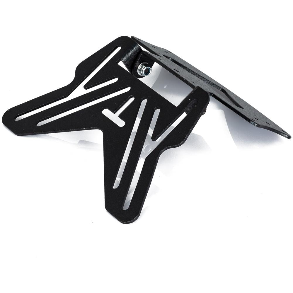 Portatarga Moto Cross Universale Regolabile Styling Viti Attacco Metallo Nero - Foto 1