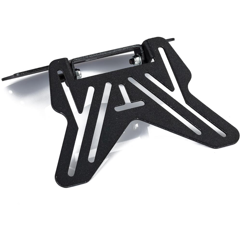 Portatarga Moto Cross Universale Regolabile Styling Viti Attacco Metallo Nero - Foto 5