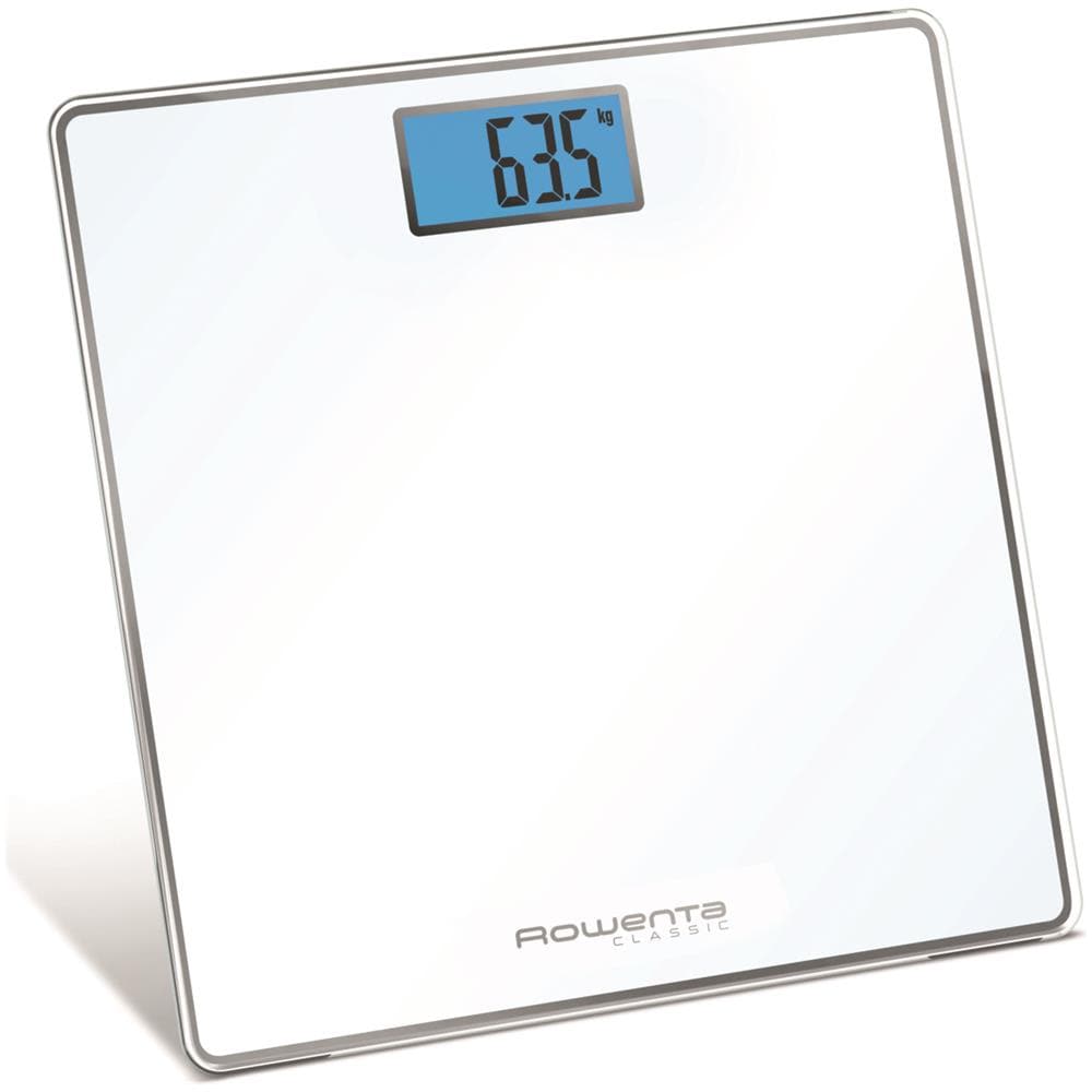 Classic BS1501, bilancia pesapersone elettronica, 31x31 cm, fino a 160 Kg con graduazione di precisione ogni 100g, spessore di 22 mm, batterie incluse, vetro temperato, bianco - Foto 2