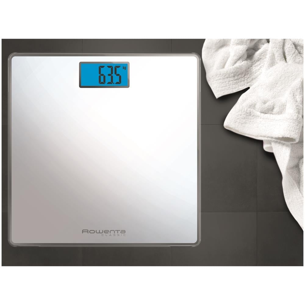 Classic BS1501, bilancia pesapersone elettronica, 31x31 cm, fino a 160 Kg con graduazione di precisione ogni 100g, spessore di 22 mm, batterie incluse, vetro temperato, bianco - Foto 7
