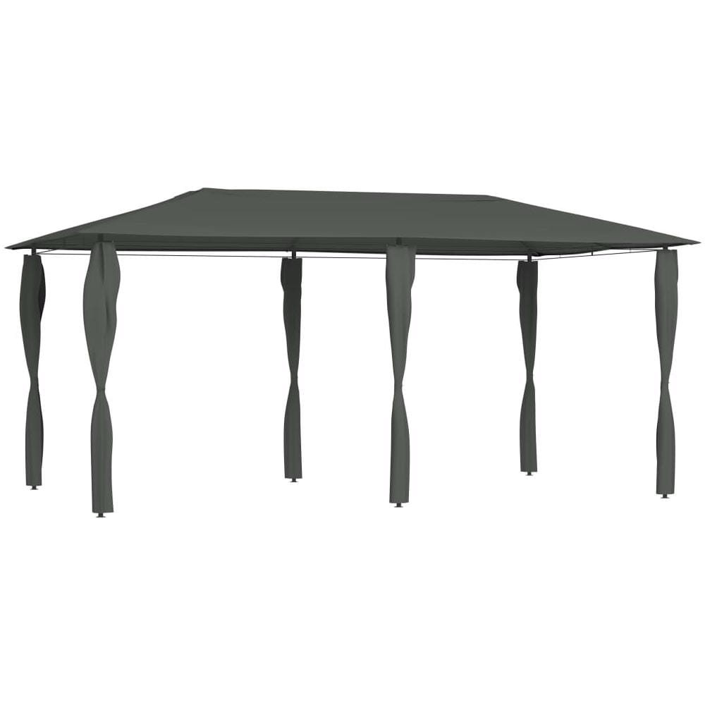 Gazebo con Montanti Rivestiti 2,98x5,3x2,59m Antracite 160 g /m² - Foto 1
