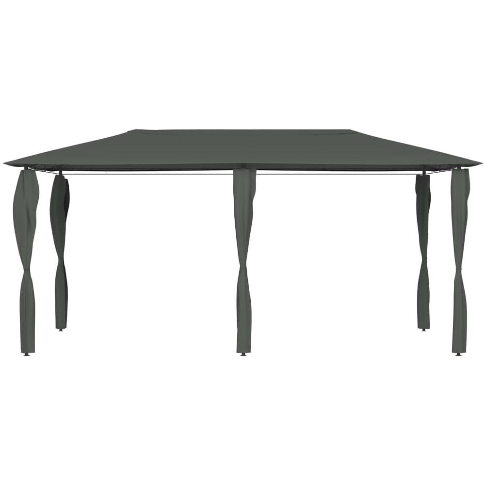 Gazebo con Montanti Rivestiti 2,98x5,3x2,59m Antracite 160 g /m² - Foto 3