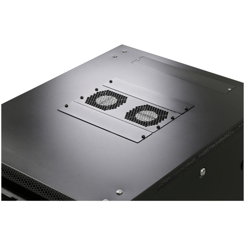 Pacchetto Ventilatore Modulare Per Armadi A Pavimento, 2 Parti Con 2 Ventole, Nero - Foto 2