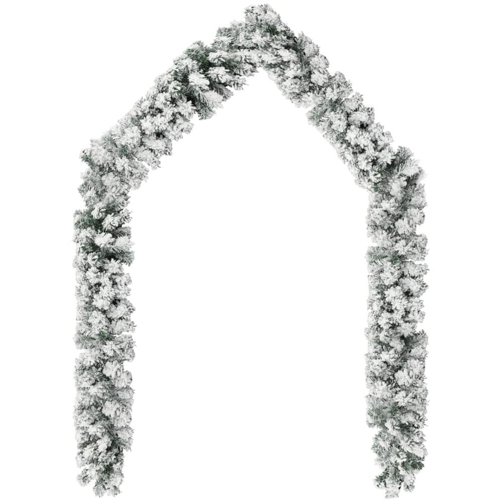 Ghirlanda Natalizia con Neve Verde 10 m in PVC - Foto 4