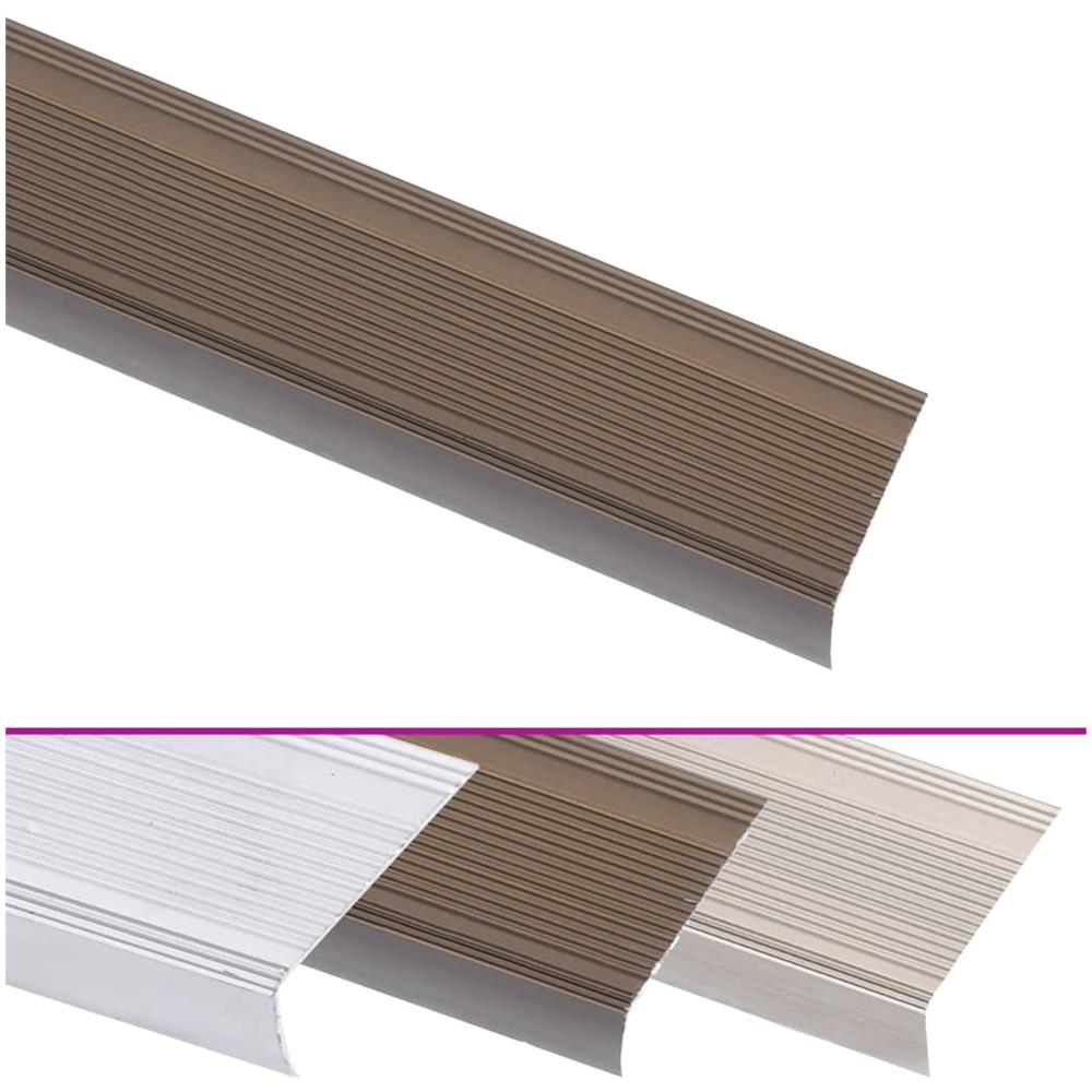 Profili A L Per Gradini 5 Pz In Alluminio 100 Cm Marrone - Foto 2