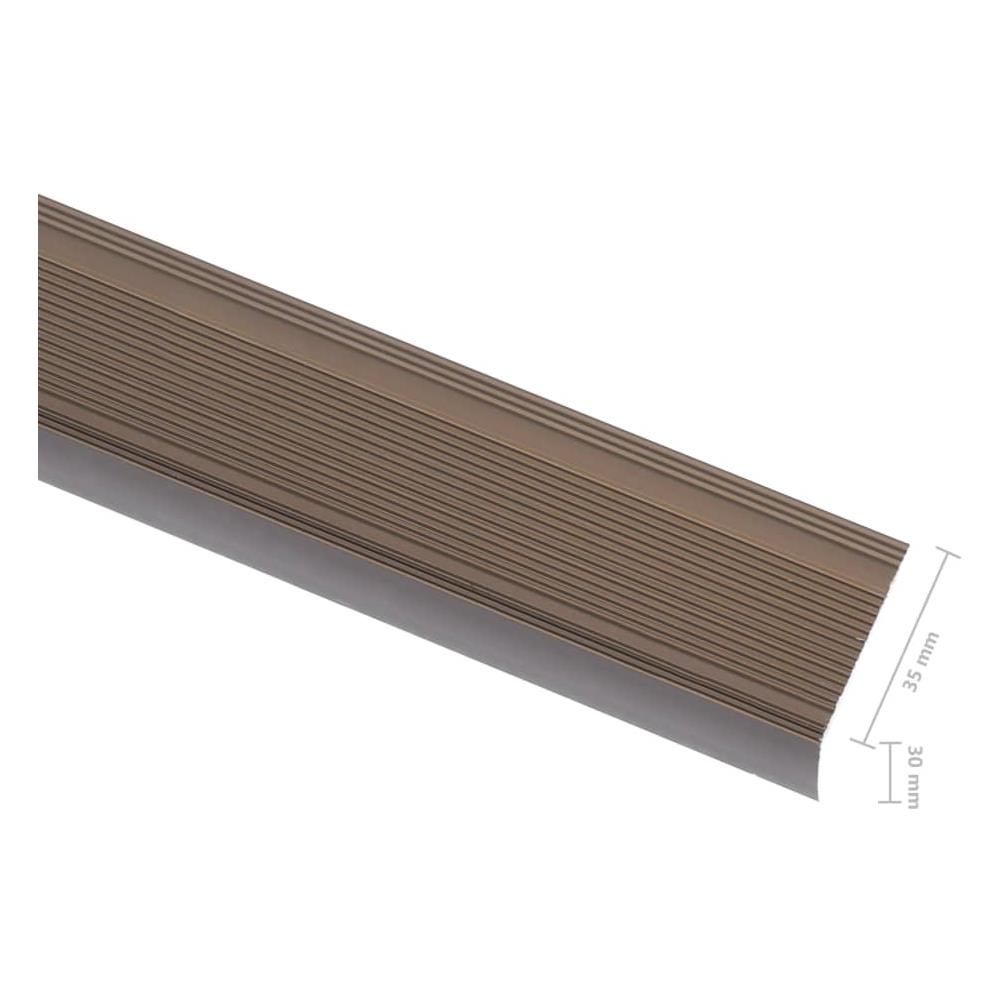 Profili A L Per Gradini 5 Pz In Alluminio 100 Cm Marrone - Foto 6