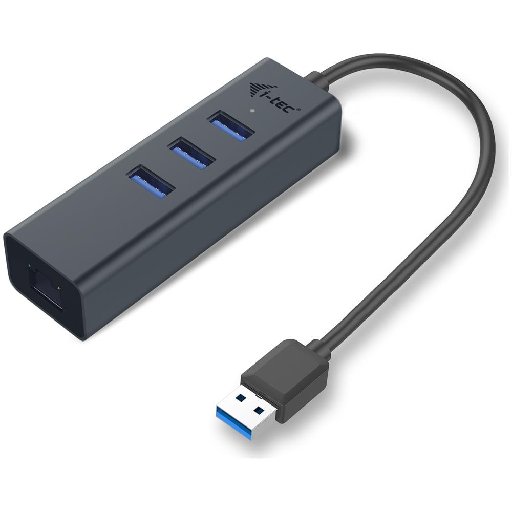 U3METALG3HUB USB 3.0 (3.1 Gen 1) Type-A 5000Mbit / s Grigio perno e concentratore - Foto 2