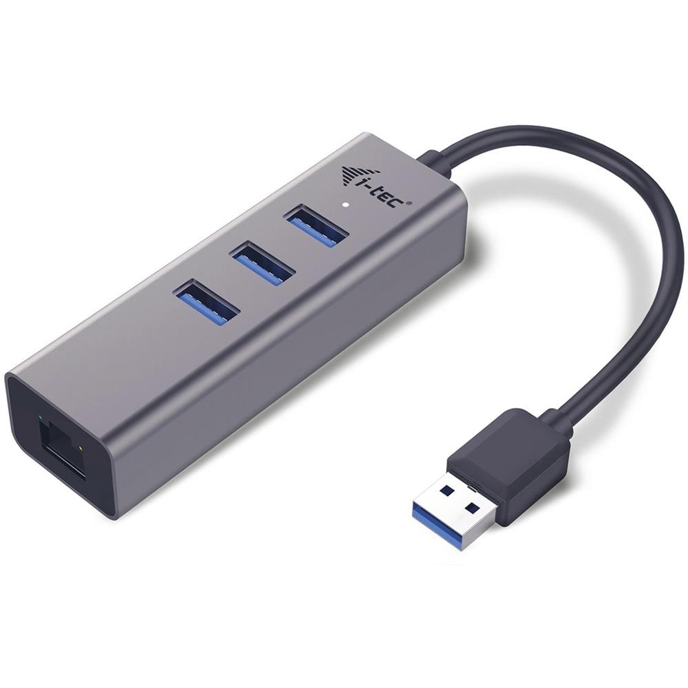 U3METALG3HUB USB 3.0 (3.1 Gen 1) Type-A 5000Mbit / s Grigio perno e concentratore - Foto 1