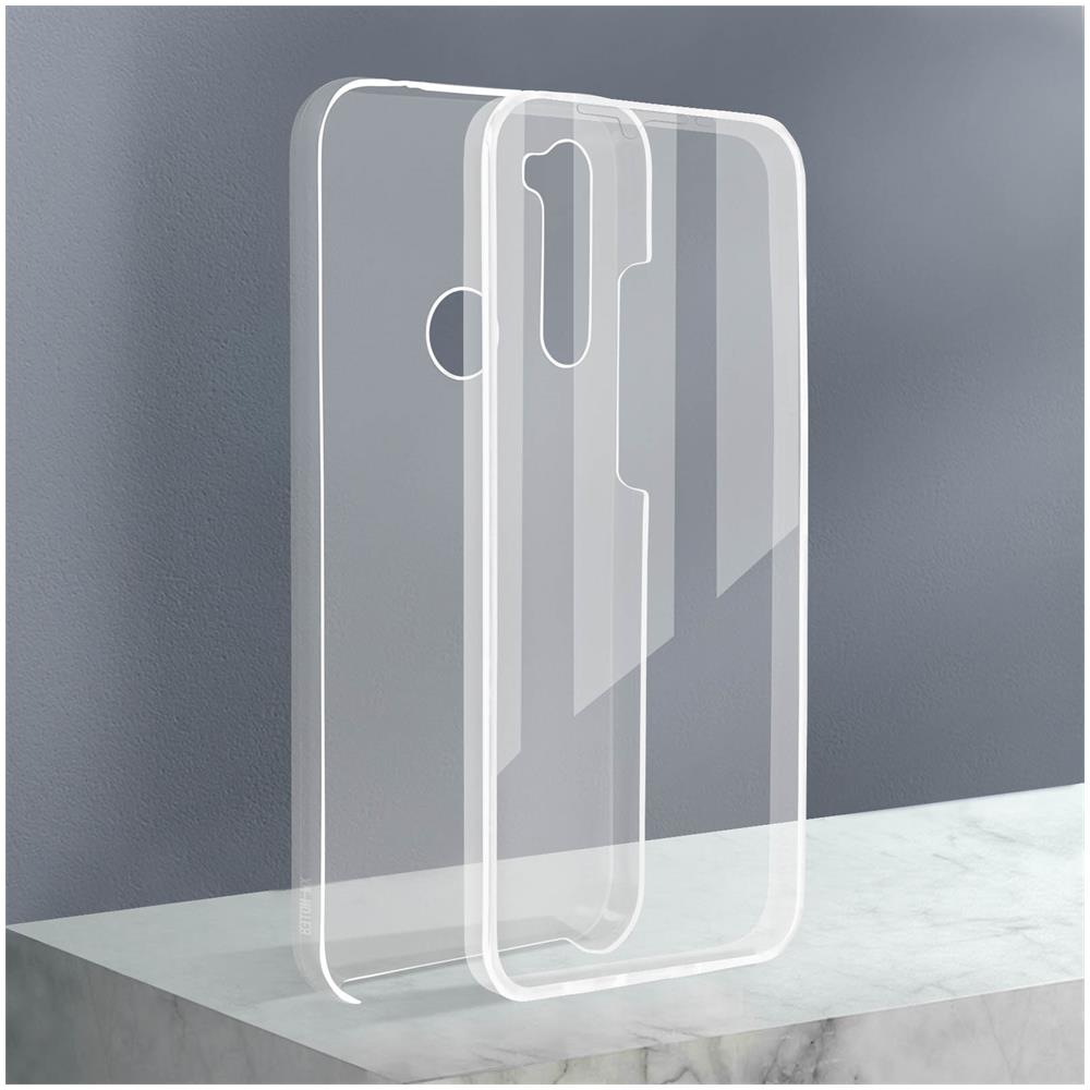 Cover Xiaomi Redmi Note 8 / 8 2021 Retro Rigido E Fronte Flessibile Trasparente - Foto 5
