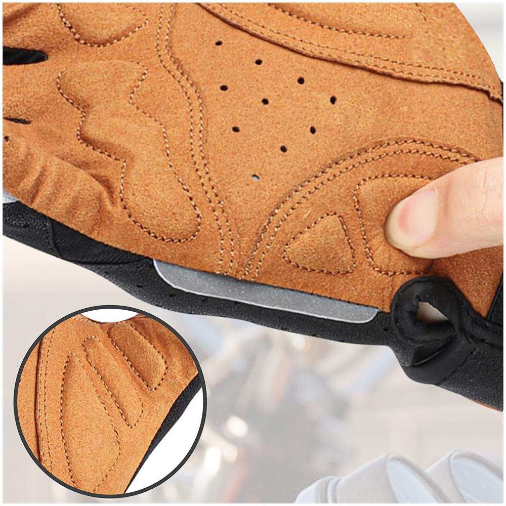 Guanti Tattili Sportivi West Biking Taglia Xs Neri E Marroni - Foto 5