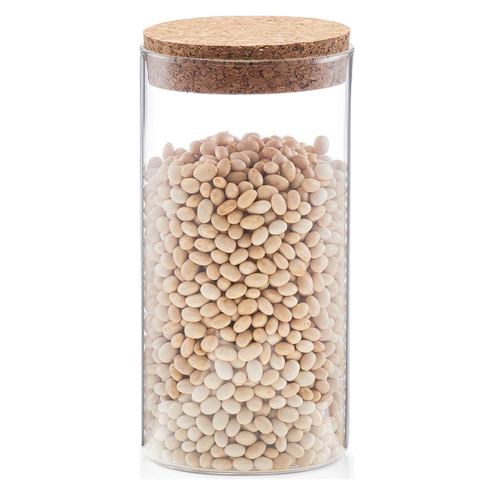 Vaso Di Vetro Per La Conservazione Di Prodotti Sfusi, Contenitore Da Cucina - 550 Ml, - Foto 2