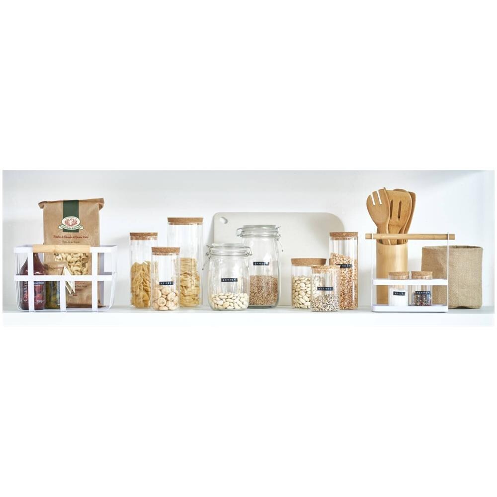 Vaso Di Vetro Per La Conservazione Di Prodotti Sfusi, Contenitore Da Cucina - 550 Ml, - Foto 6