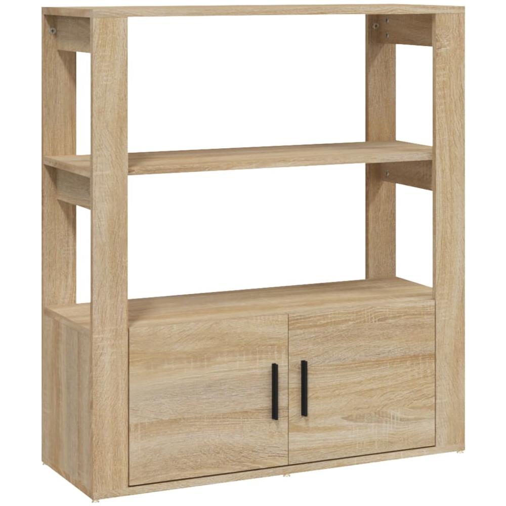 Credenza Rovere Sonoma 80x30x90 Cm In Legno Multistrato - Foto 2