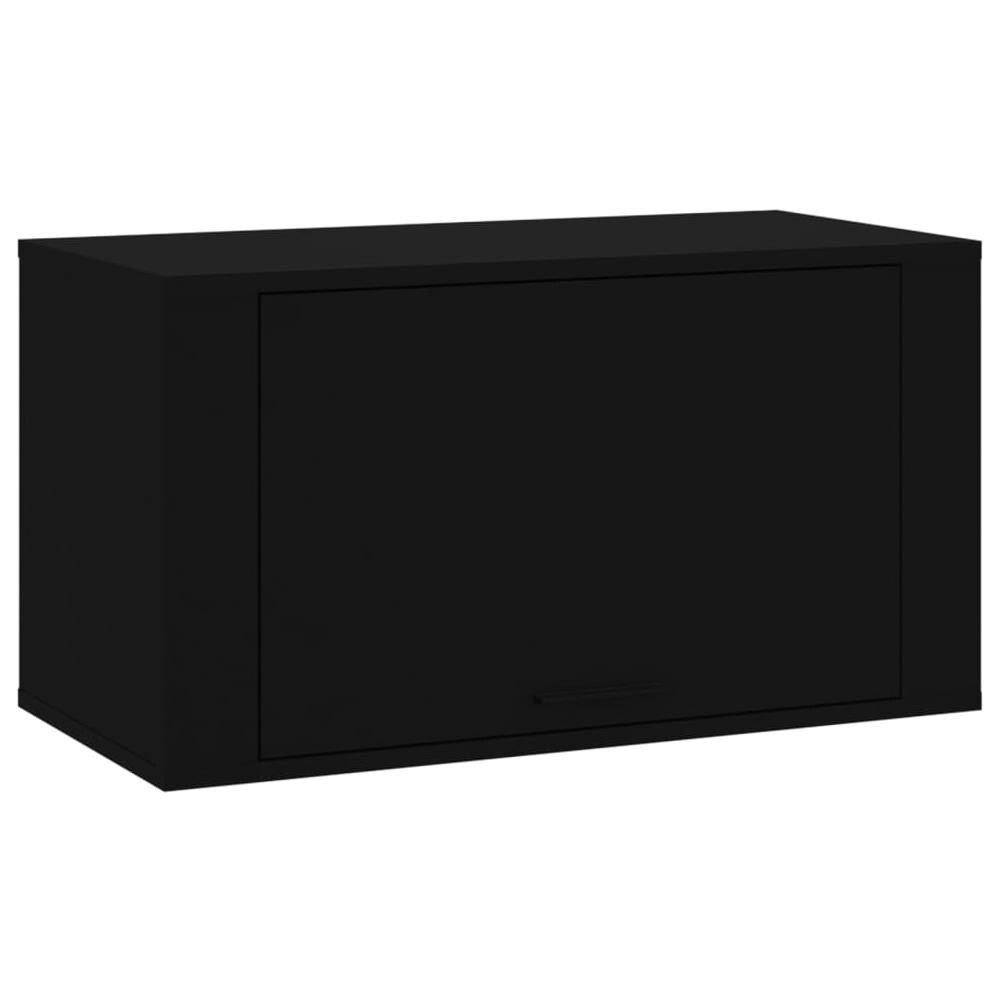 Scarpiera A Parete Nero 70x35x38 Cm Legno Multistrato - Foto 2