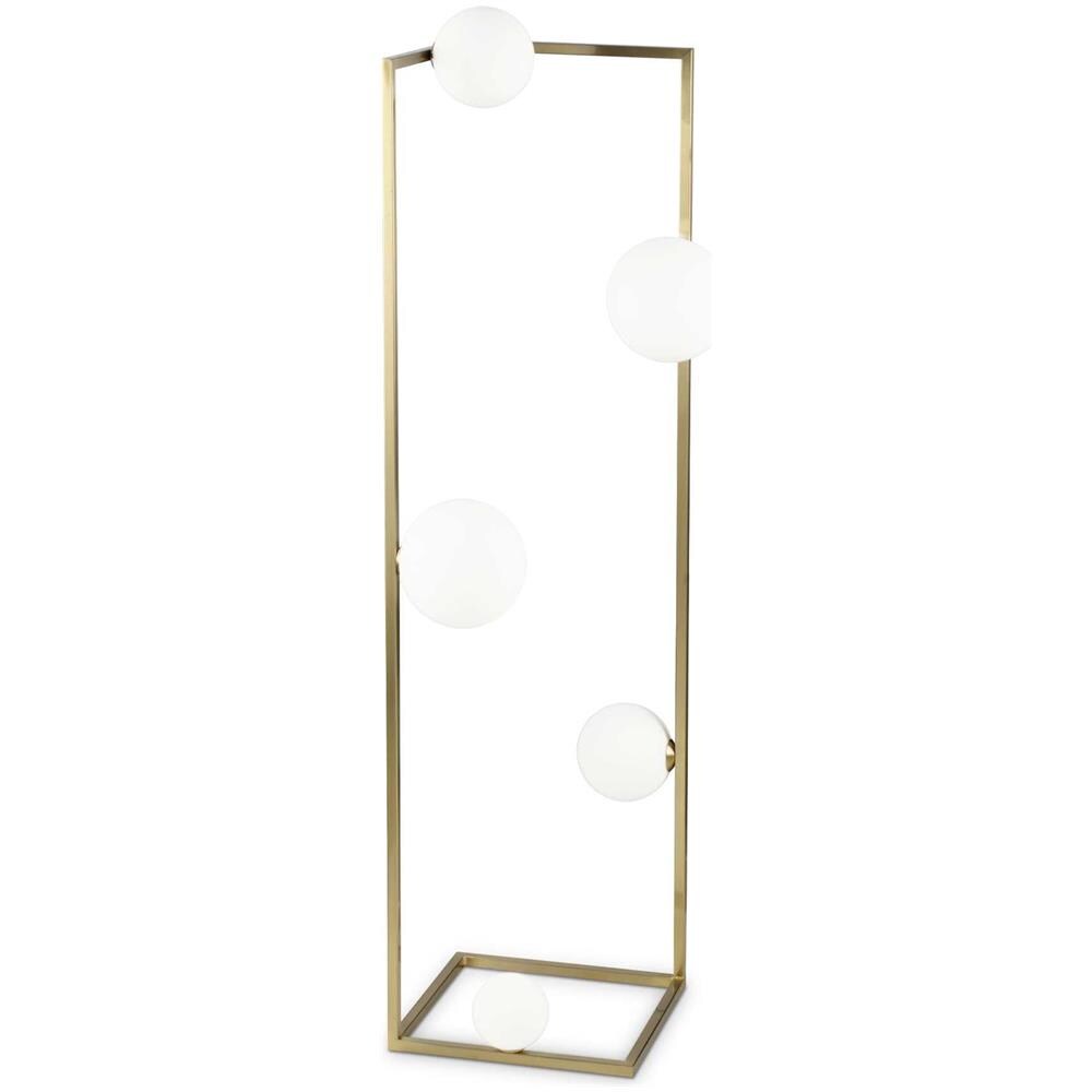 Lampada Angolo In Ottone - L 300 X H 1180 X P 300 Mm - Foto 1