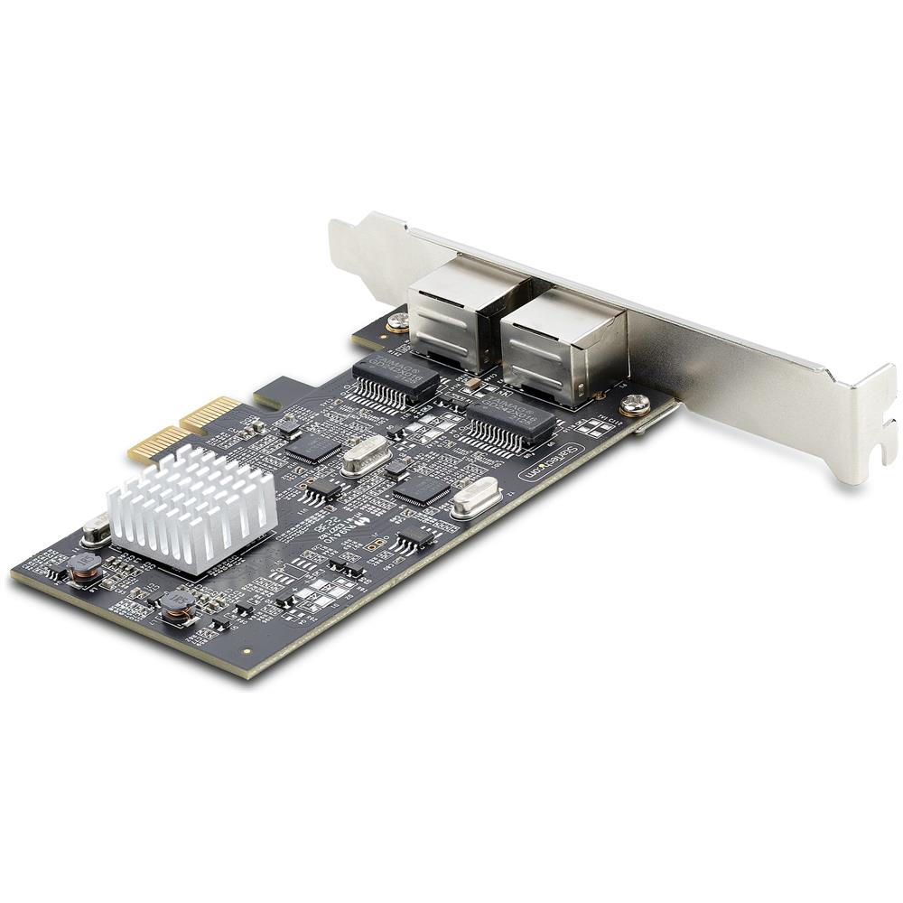 Scheda di rete 2.5 Gigabit a 2 porte - Scheda Ethernet PCIe da 2,5 Gbps NBASE-T, Intel I225-V, Scheda di rete per PC, NIC Multi-Gigabit, Scheda LAN per server PCI Express, Interfaccia Ethernet - Foto 2