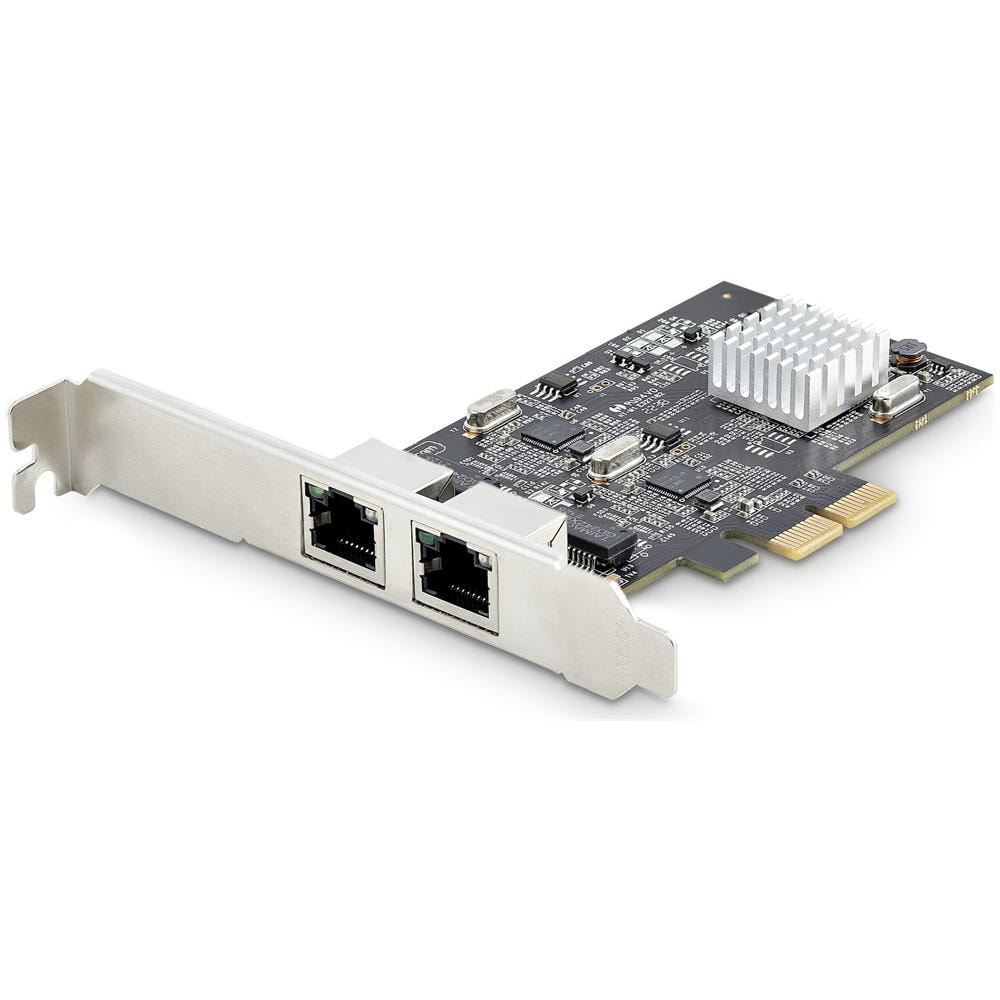 Scheda di rete 2.5 Gigabit a 2 porte - Scheda Ethernet PCIe da 2,5 Gbps NBASE-T, Intel I225-V, Scheda di rete per PC, NIC Multi-Gigabit, Scheda LAN per server PCI Express, Interfaccia Ethernet - Foto 1
