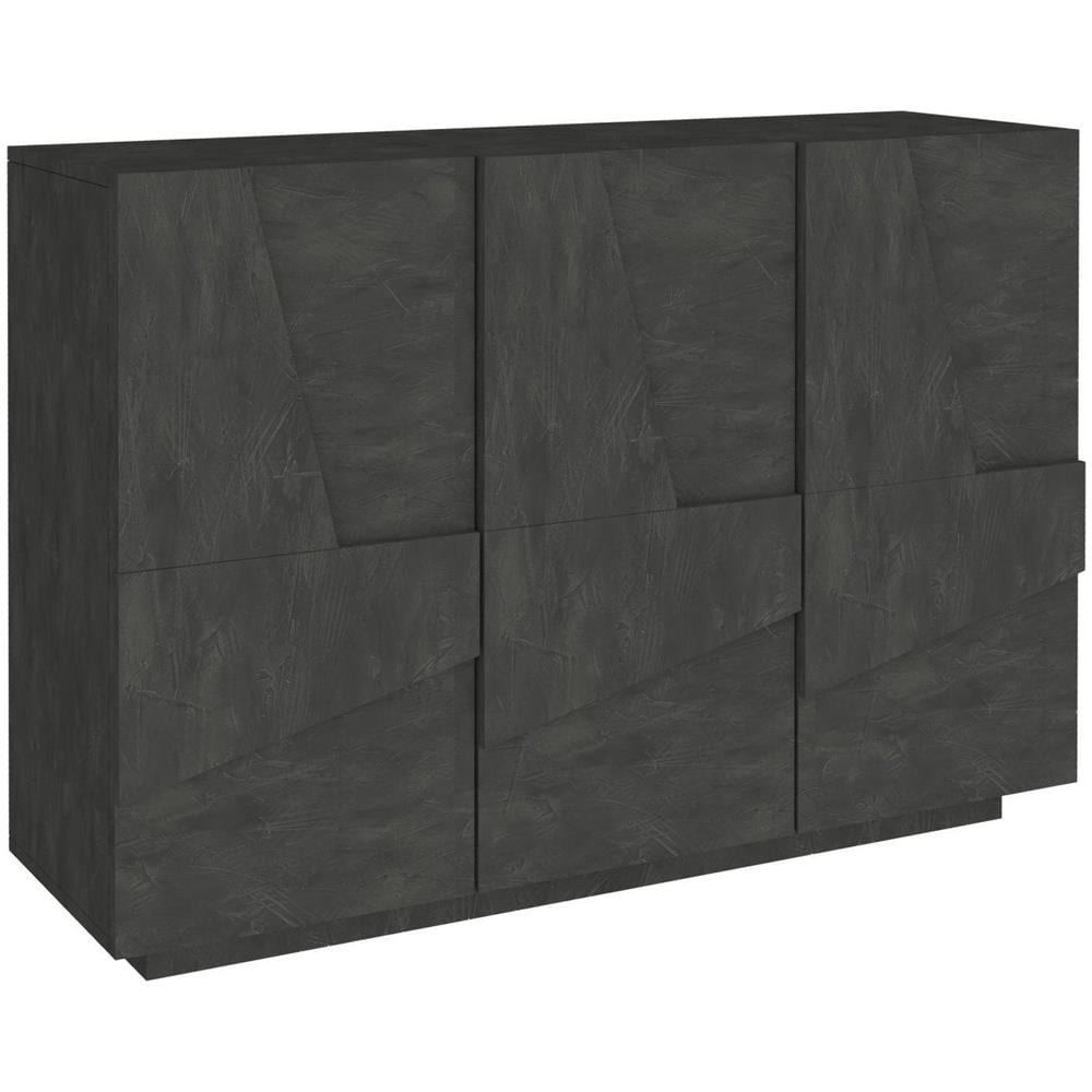 Mobile Da Ingresso Elia, Entratina Moderna Multifunzione, Armadietto Multiuso Per Atrio, 100% Made In Italy, Cm 121x38h86, Ardesia - Foto 2