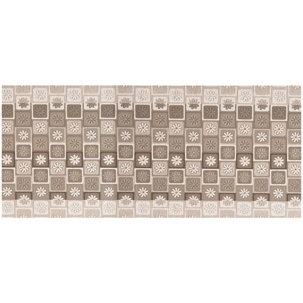 Tappeto Passatoia Tessuto Jacquard Linea Emozioni Dis Floreale Frizzy Fango 57x400 Fango - Foto 1