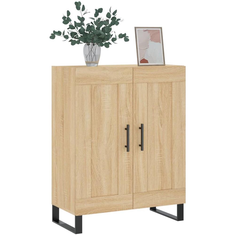 Credenza Rovere Sonoma 69,5x34x90 Cm In Legno Multistrato - Foto 3