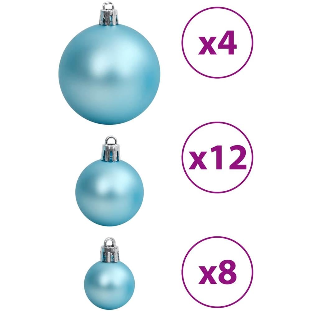 Palline Di Natale 100 Pz Turchesi 3 / 4 / 6 Cm - Foto 7