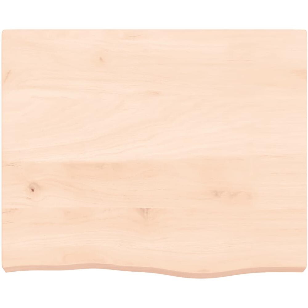 Ripiano a Parete 60x50x (2-6) cm Massello Rovere Non Trattato - Foto 2