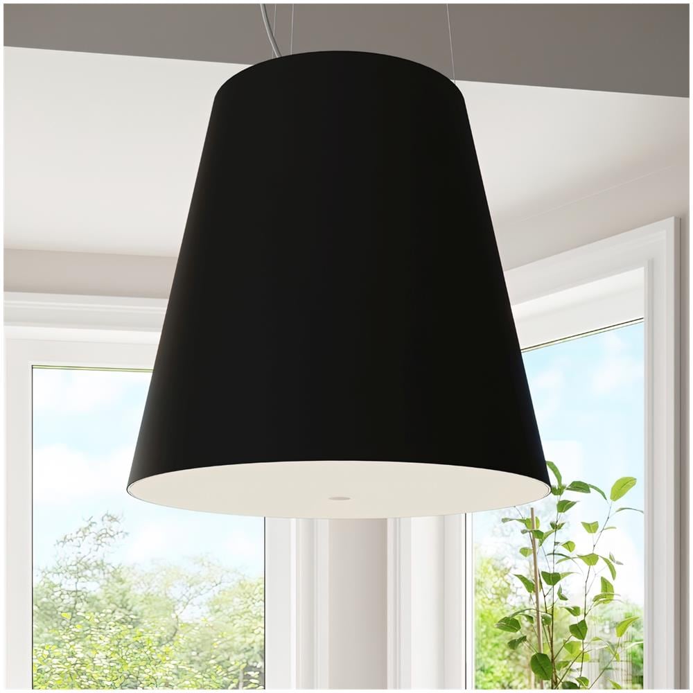 Lampadario Geneve 50 Nero Sl. 0736 - Moderno Lampadario Nero 140x50x50 Cm - Foto 1
