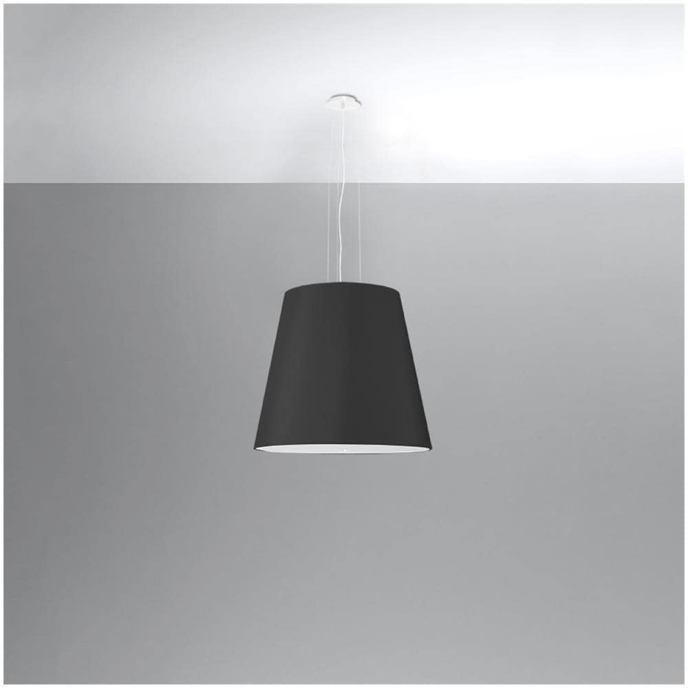 Lampadario Geneve 50 Nero Sl. 0736 - Moderno Lampadario Nero 140x50x50 Cm - Foto 2