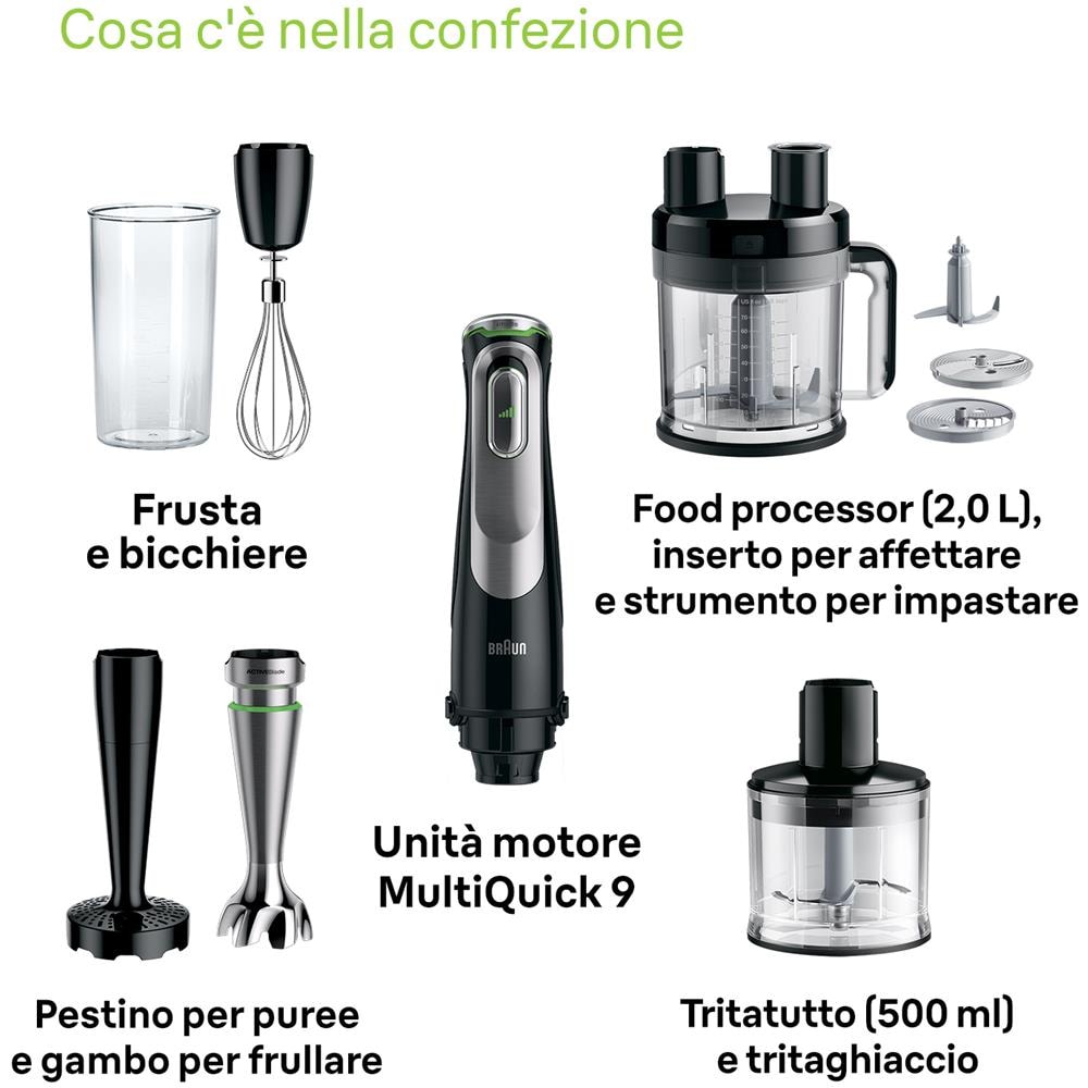 Frullatore ad Immersione 0X22111380 Potenza 1200 Watt Colore Nero, Acciaio inox - Foto 7