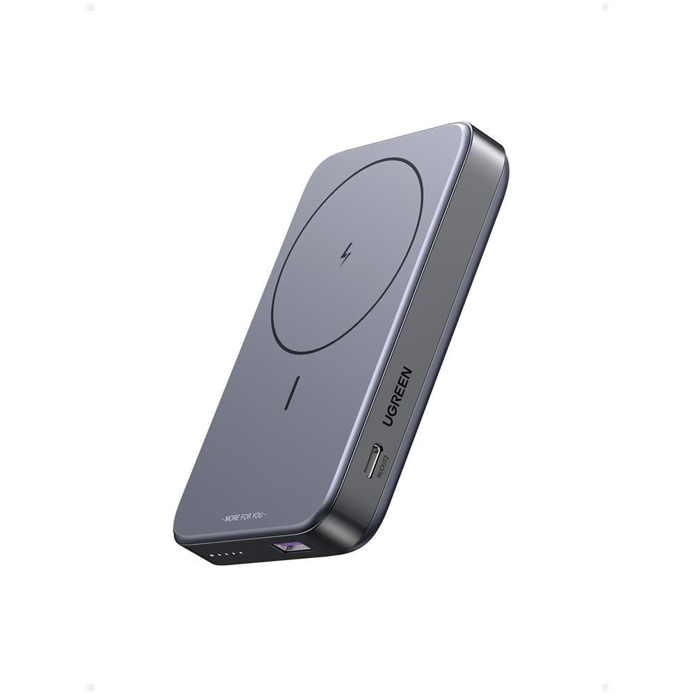 10000mAh Mini Powerbank Wireless 20W with MagSafe grey - Foto 1